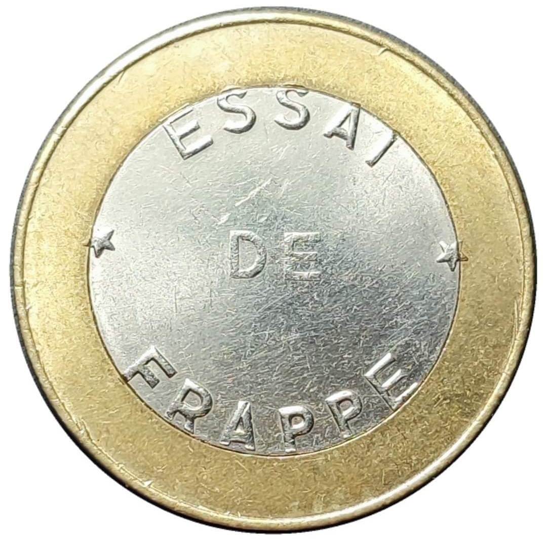 Essai-De-Frappe---Coin-Pattern---France--Die-Dent-